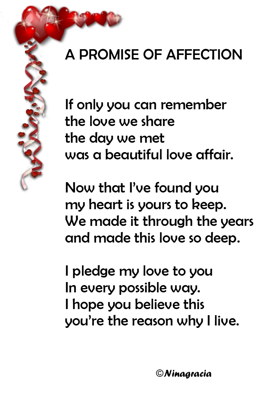 A PROMISE OF AFFECTION (edited)